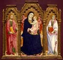 madonna and child with saints james major and john the evangelist